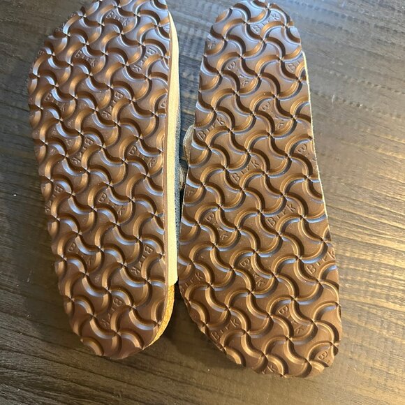 Birkenstock Boston Clog Taupe Suede Soft Footbed 38 US 7.5 8 NWT - Picture 7 of 9